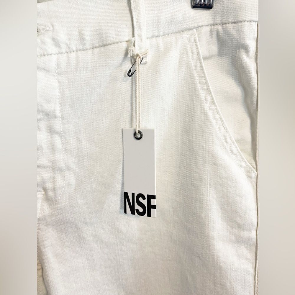 NSF The Wallace Slim Pant Trouser in cream NWT. - Picture 5 of 8